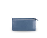 Kamila RFID Long Wallet Leaf Snap Holder Carolina Blue